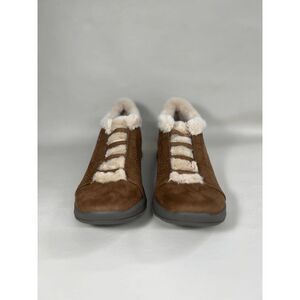 Bzees Women's Golden Faux Suede Slip On Shoes - Toffe 9.5M